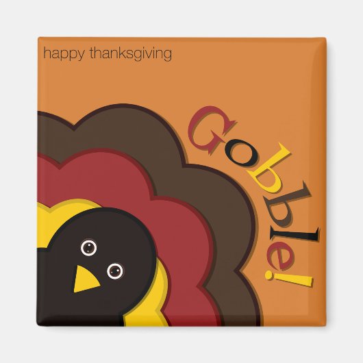 Thanksgiving kalkoen verbergen magneet (Voorkant)