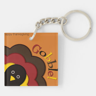 Thanksgiving kalkoen verbergen sleutelhanger
