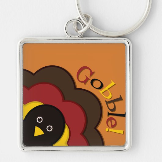 Thanksgiving kalkoen verbergen sleutelhanger (Voorkant)