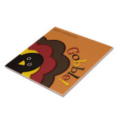 Thanksgiving kalkoen verbergen tegeltje (Zijkant)