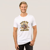 Thanksgiving kalkoendag Tri-Blend shirt (Voorkant volledig)