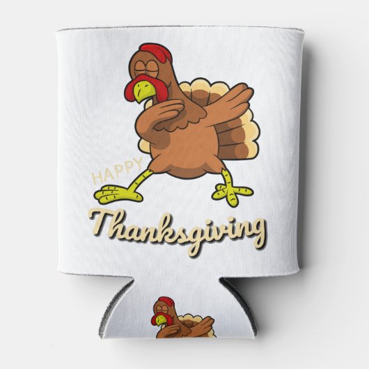 Thanksgiving kalkoenen blikjeskoeler (Voorkant)