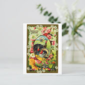  Thanksgiving Kalkoenen Briefkaart (Staand voorkant)