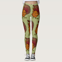 Thanksgiving kalkoenen Dag Oogst Leggings