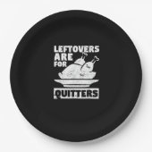 Thanksgiving - kalkoenen - dagloners zijn voor Q Papieren Bordje (Voorkant)