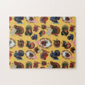   Thanksgiving Kalkoenen Legpuzzel (Horizontaal)