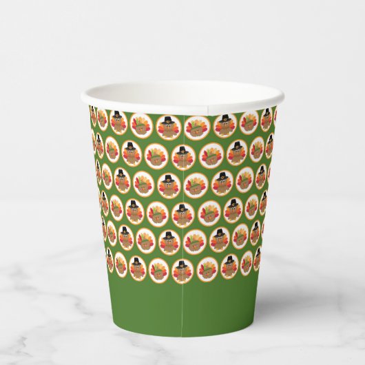 Thanksgiving kalkoenen papieren bekers (Rechts)