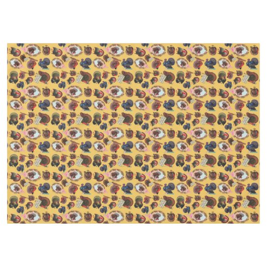  Thanksgiving Kalkoenen Tafelkleed (Voorkant (Horizontaal))