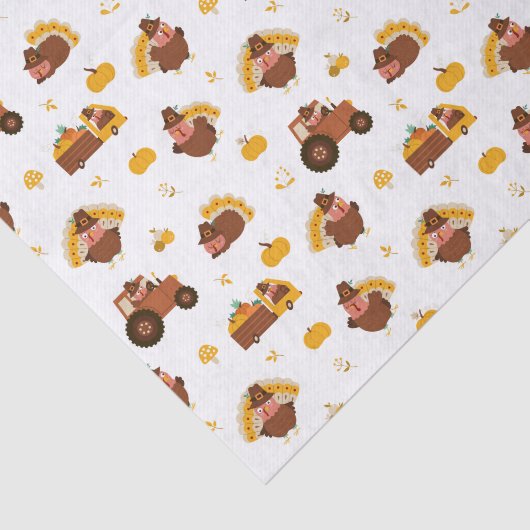 Thanksgiving kalkoenen tissuepapier (Detail)