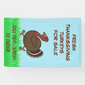 Thanksgiving kalkoenen voor verkoopbare zakelijke  spandoek (Horizontaal)