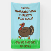 Thanksgiving kalkoenen voor verkoopbare zakelijke  spandoek (Verticaal)