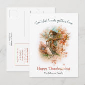  Thanksgiving Kant met begroeting Briefkaart (Voorkant / Achterkant)