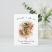  Thanksgiving Kant met begroeting Briefkaart (Staand voorkant)