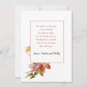  Thanksgiving Kant met begroeting Feestdagenkaart (Achterkant)