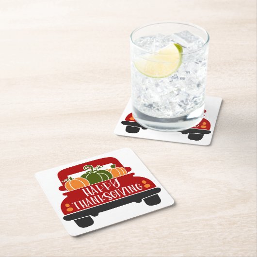 Thanksgiving Kartonnen Onderzetters (Insitu)