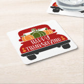 Thanksgiving Kartonnen Onderzetters (Schuin)