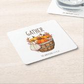 Thanksgiving Kartonnen Onderzetters (Schuin)