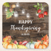 Thanksgiving Kartonnen Onderzetters (Voorkant)