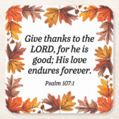 Thanksgiving Kartonnen Onderzetters (Voorkant)