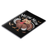 Thanksgiving Kat Funny Fake Cat Meow Thanksgiving Notitieboek (Linkerzijde)
