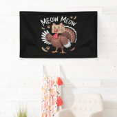 Thanksgiving Kat Funny Fake Cat Meow Thanksgiving Spandoek (Insitu)