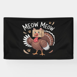Thanksgiving Kat Funny Fake Cat Meow Thanksgiving Spandoek