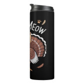 Thanksgiving Kat Funny Fake Cat Meow Thanksgiving Thermosbeker (Geroteerd rechts)