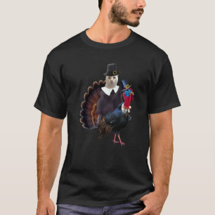Thanksgiving Kat Pilgrim Kostuum Thanksgiving Turk T-shirt