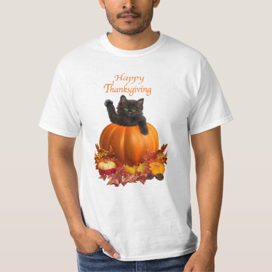 Thanksgiving Kat T-shirt (Voorkant)