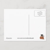 Thanksgiving katten begroeting briefkaart (Achterkant)