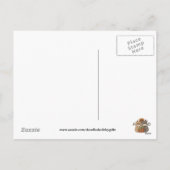 Thanksgiving katten begroeting briefkaart (Achterkant)