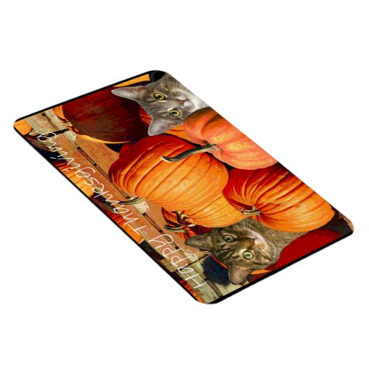 Thanksgiving katten en pompoenen magneet (Rechterzijde)