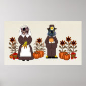 Thanksgiving Katten Poster (Voorkant)