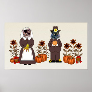 Thanksgiving Katten Poster