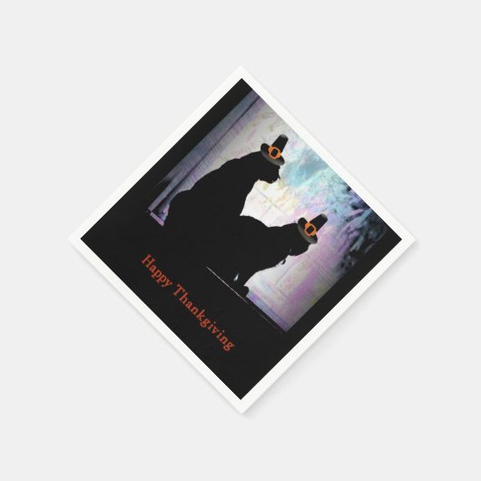 Thanksgiving Katten Servet (Hoek)