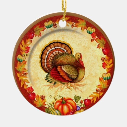 Thanksgiving Keramisch Ornament (Voorkant)