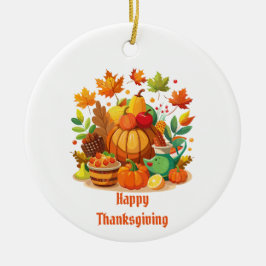 Thanksgiving Keramisch Ornament