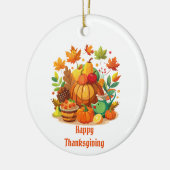 Thanksgiving Keramisch Ornament (Links)