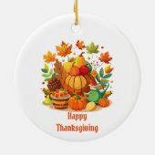 Thanksgiving Keramisch Ornament (Achterkant)
