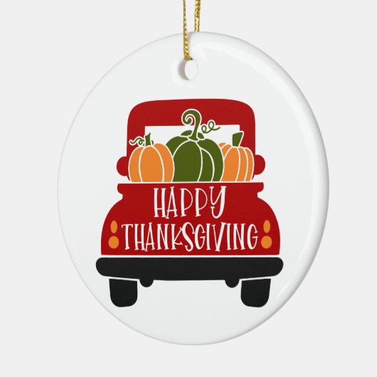 Thanksgiving Keramisch Ornament (Links)
