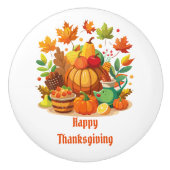 Thanksgiving Keramische Knop (Voorkant)