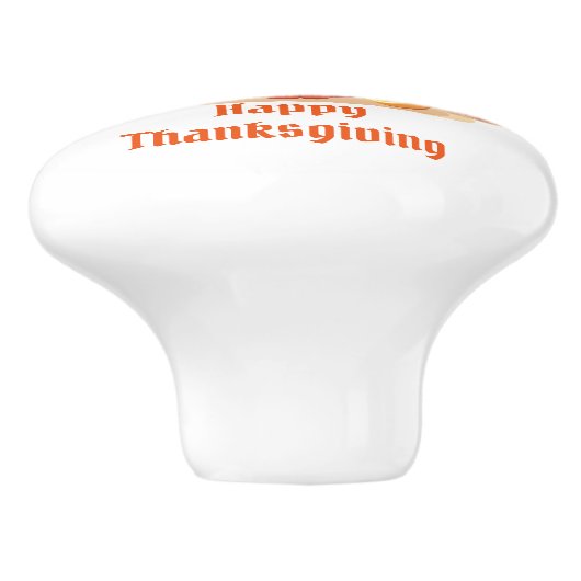 Thanksgiving Keramische Knop (Zijkant)