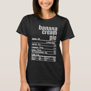 Thanksgiving Kerst Banaan Cream Pie Nutrition T-shirt