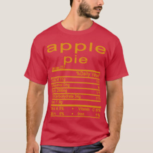 Thanksgiving kerst met appeltaart t-shirt