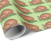 Thanksgiving Kerst Turkije Dag Diner Voedsel Cadeaupapier (Rol Hoek)
