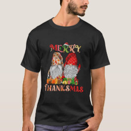 Thanksgiving Kerst Vrolijk Thanksgiving Gnomes T-shirt