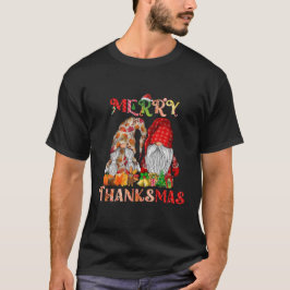 Thanksgiving Kerst Vrolijk Thanksgiving Gnomes T-shirt