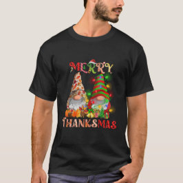 Thanksgiving Kerst Vrolijk Thanksgiving Gnomes T-shirt