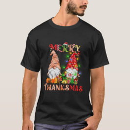 Thanksgiving Kerst Vrolijk Thanksgiving Gnomes T-shirt