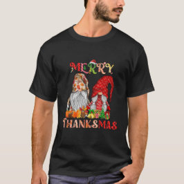 Thanksgiving Kerst Vrolijk Thanksgiving Gnomes T-shirt